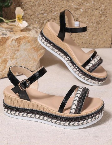 Sandale SHEIN, negru