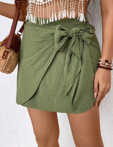 
						Fusta SHEIN CURVE, verde