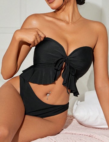 
						Costum de baie SHEIN, negru