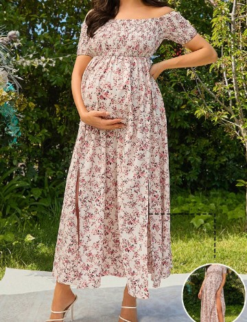 
						Rochie lunga SHEIN Maternity, floral print