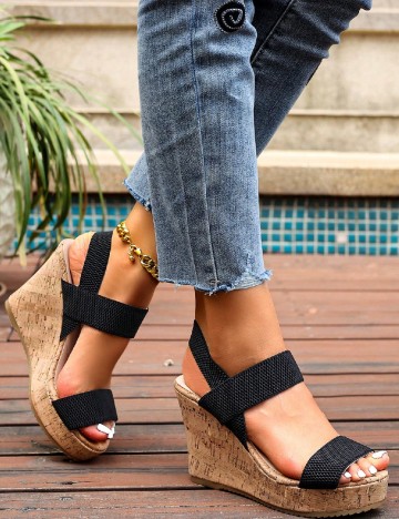 
						Sandale SHEIN, negru