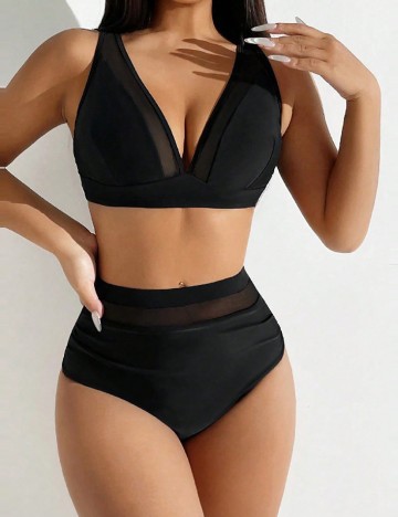 
						Costum de baie SHEIN, negru
