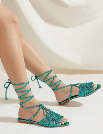 
						Sandale SHEIN, turcoaz