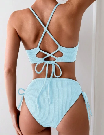 Costum de baie SHEIN, bleu