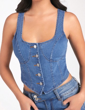 
						Top Forever 21, albastru