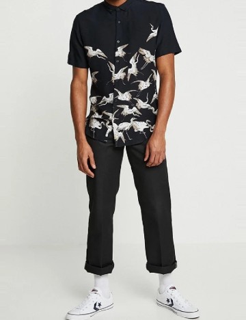 Camasa River Island, bleumarin inchis