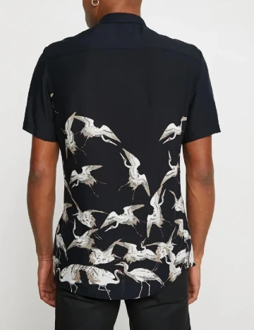 Camasa River Island, bleumarin inchis