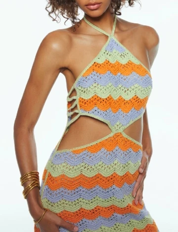 Rochie scurta Zara, mix culori