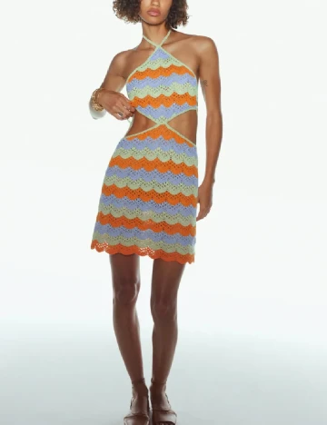 Rochie scurta Zara, mix culori