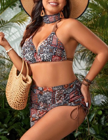 
						Costum de baie SHEIN CURVE, mix culori