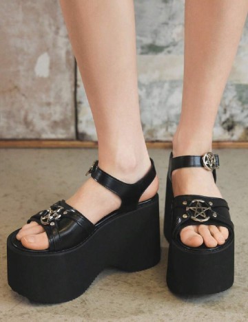 Sandale SHEIN, negru