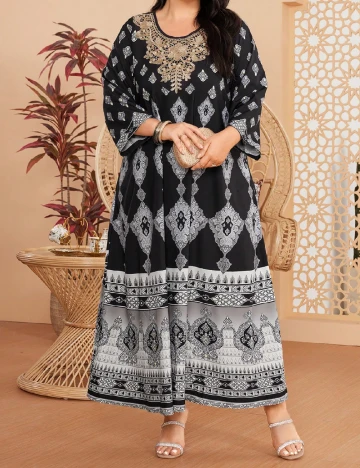 Rochie lunga SHEIN CURVE, negru