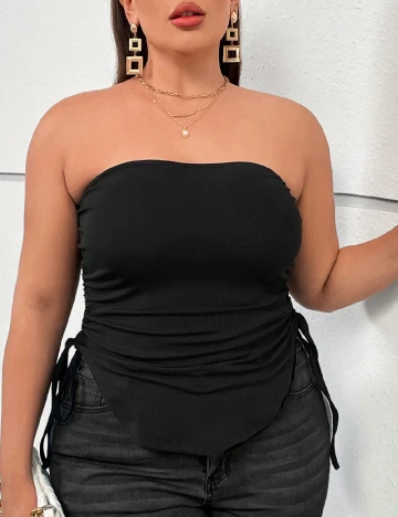 Top SHEIN CURVE, negru