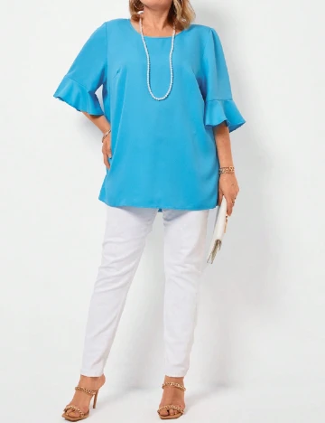 Bluza Emery Rose Curve, albastru