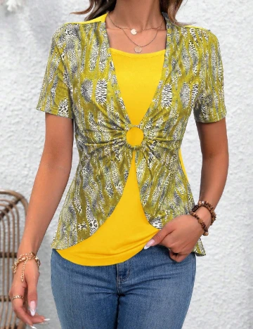 Tricou SHEIN, galben