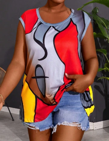 Bluza SHEIN CURVE, mix culori