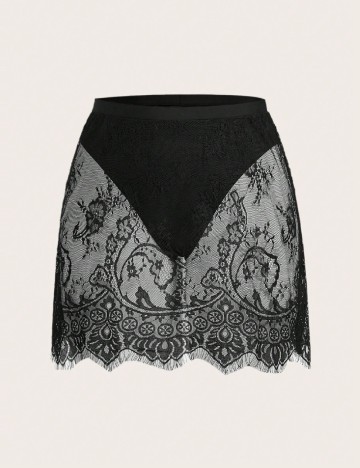 
						Fusta de plaja SHEIN CURVE, negru