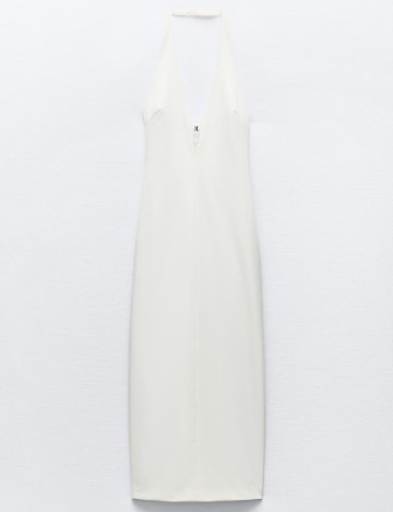 Rochie medie Zara, alb