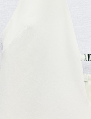 Rochie medie Zara, alb