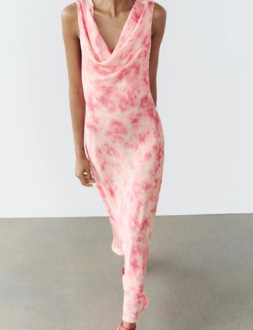 Rochie lunga Zara, roz