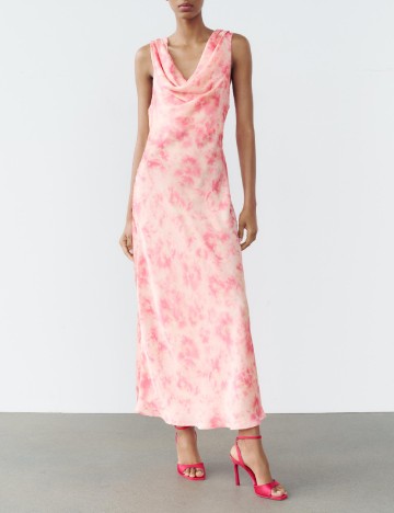 
						Rochie lunga Zara, roz