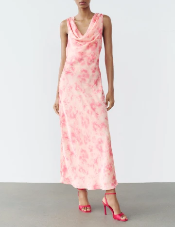 Rochie lunga Zara, roz