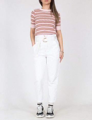 
						Pantaloni River Island, alb