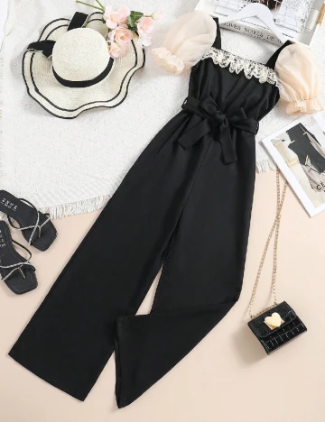 Salopeta Shein Kids, negru