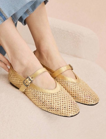 
						Balerini SHEIN, auriu