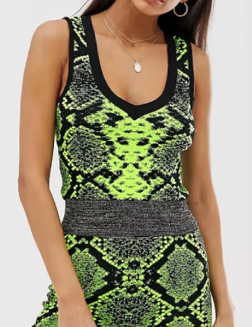 Top River Island, verde/negru