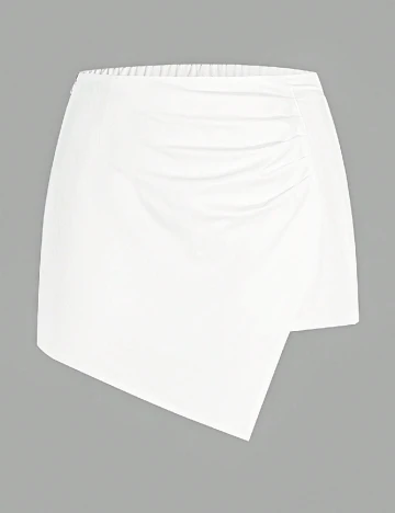 Fusta SHEIN CURVE, alb