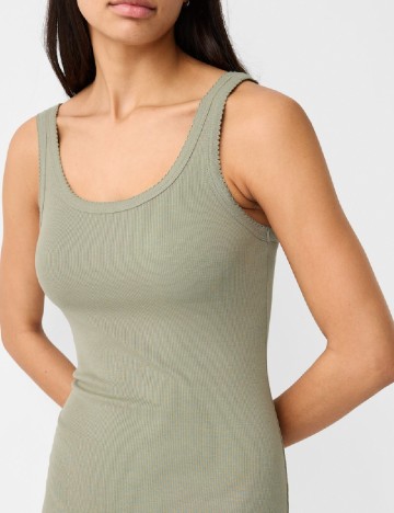 Rochie scurta Bershka, verde