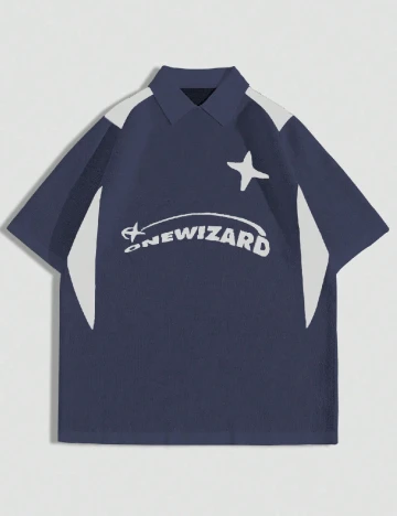 Bluza Romwe, albastru