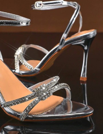 Sandale SHEIN, argintiu