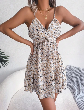 Rochie scurta SHEIN, floral print