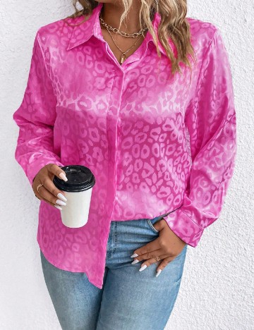 
						Camasa SHEIN CURVE, roz