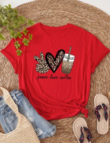 
						Tricou SHEIN CURVE, rosu