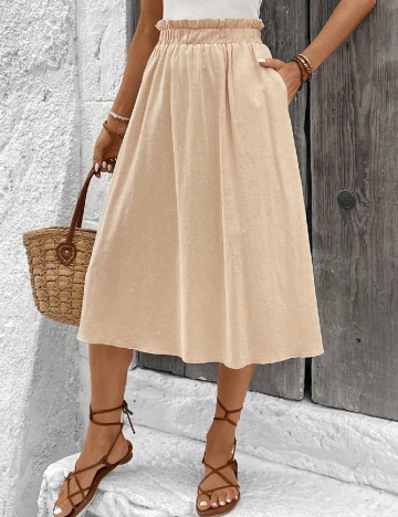Fusta SHEIN, bej