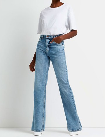 
						Blugi River Island, albastru