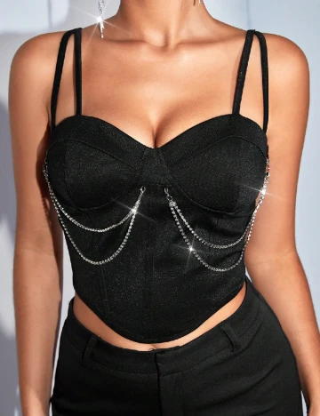 Top SHEIN, negru