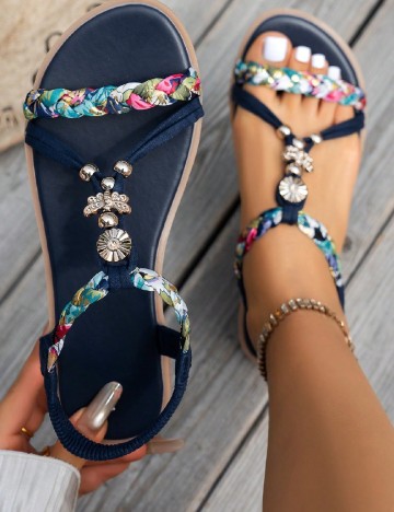 Sandale SHEIN, bleumarin