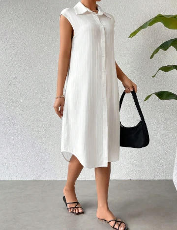 Rochie medie SHEIN, alb