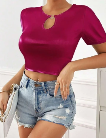 Top SHEIN, magenta