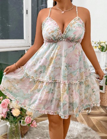 
						Rochie scurta SHEIN CURVE, mix culori