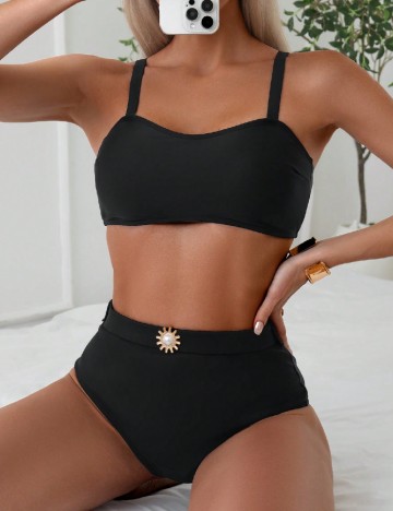 
						Costum de baie SHEIN, negru
