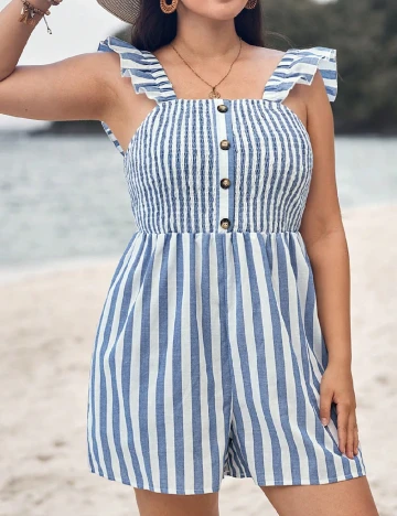 Salopeta SHEIN CURVE, albastru