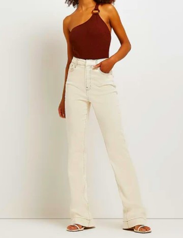 
						Pantaloni River Island, ecru