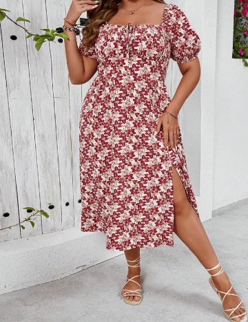 Rochie medie SHEIN CURVE, floral