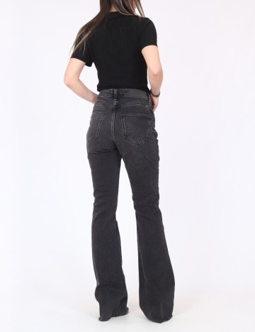 Blugi River Island, gri inchis