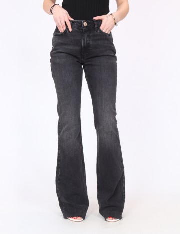 Blugi River Island, gri inchis